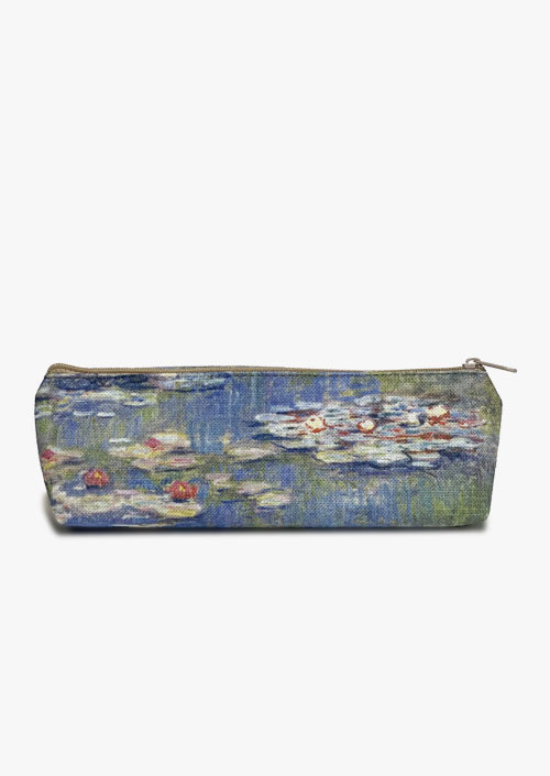 Small case 20 x 7 centimeters, design inspired by Claude Monet&apos;s water lilies